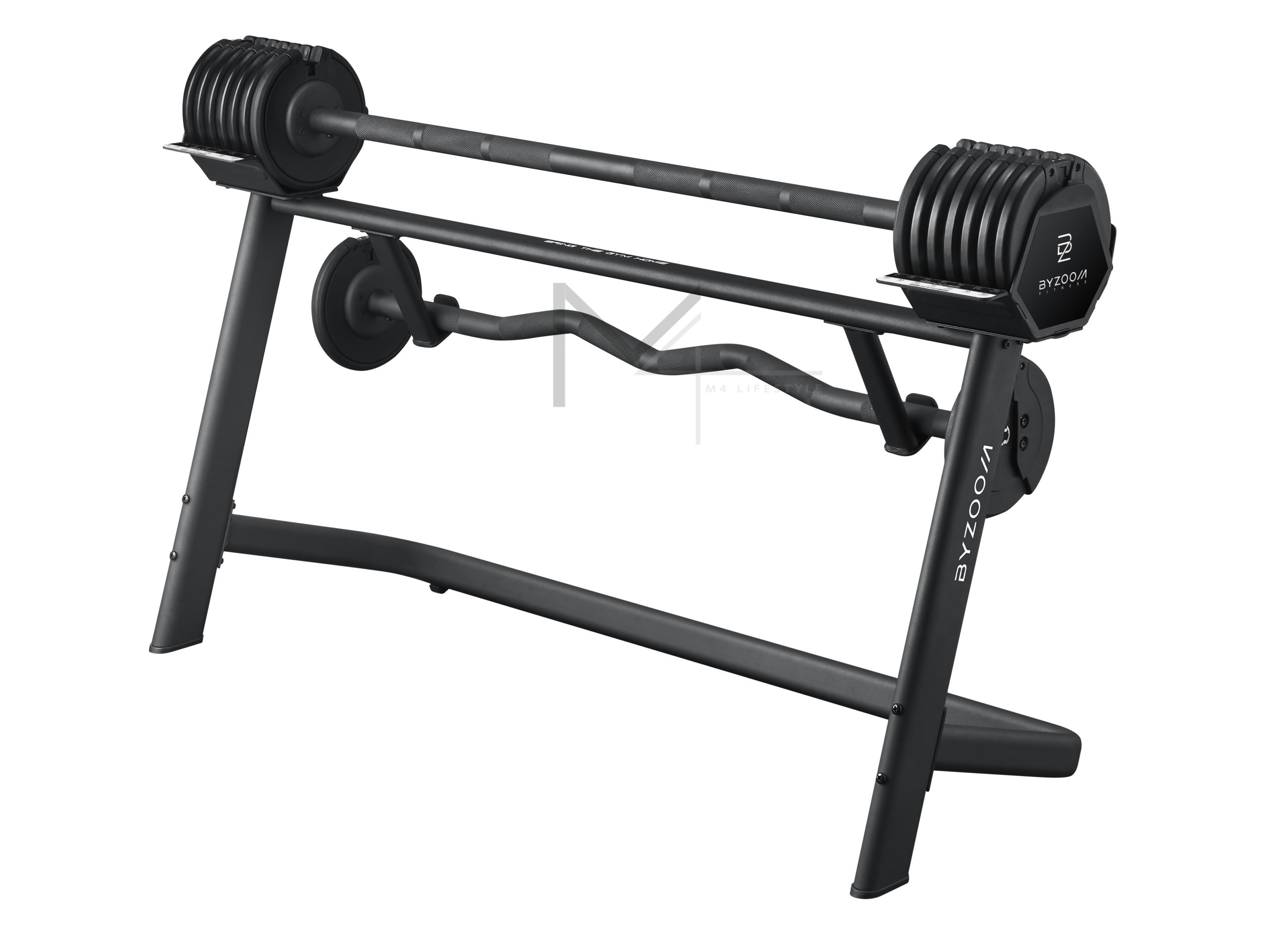 Byzoom 80lb Adjustable Barbell Set M4